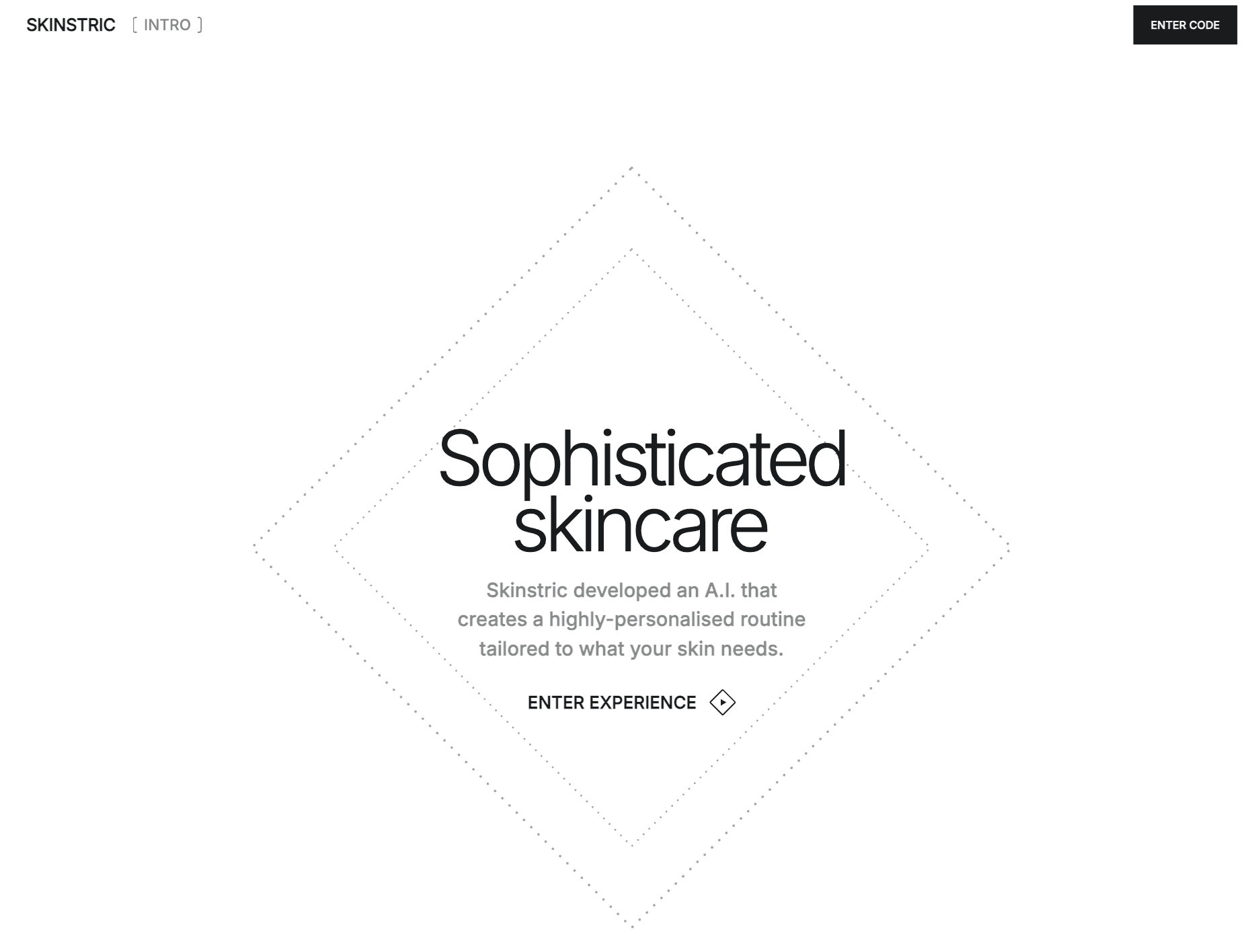 Skinstric skincare analysis dashboard